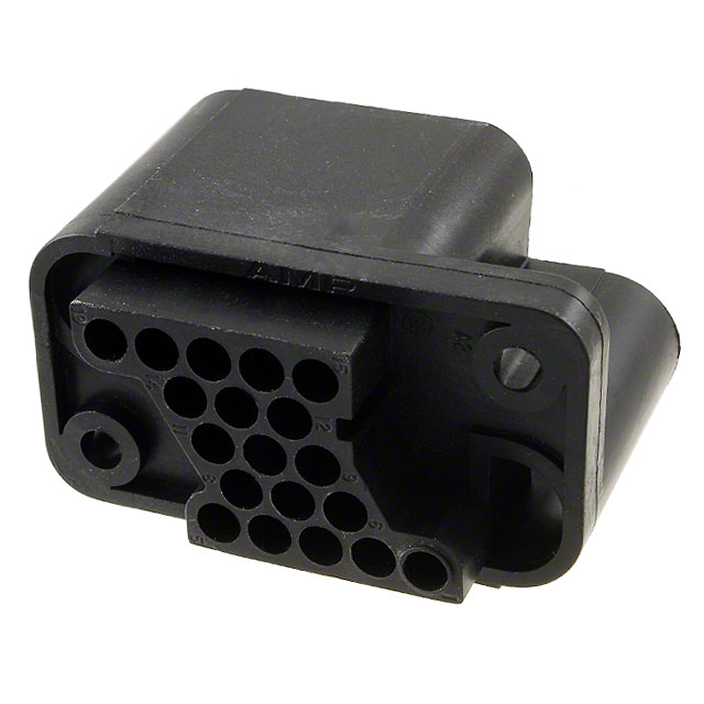 CONN PLUG HSG DRAWER 19POS BLK