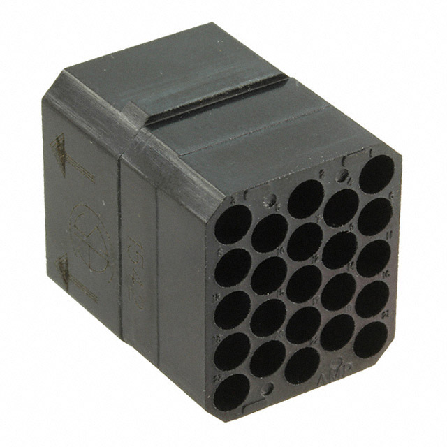 CONN RCPT HSG 23POS BLK IN-LINE