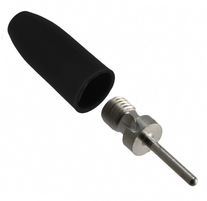 CONN TIP PLUG SOLDERLESS BLACK