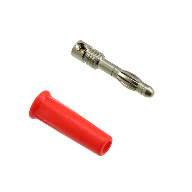 CONN BANANA PLUG SOLDERLESS RED
