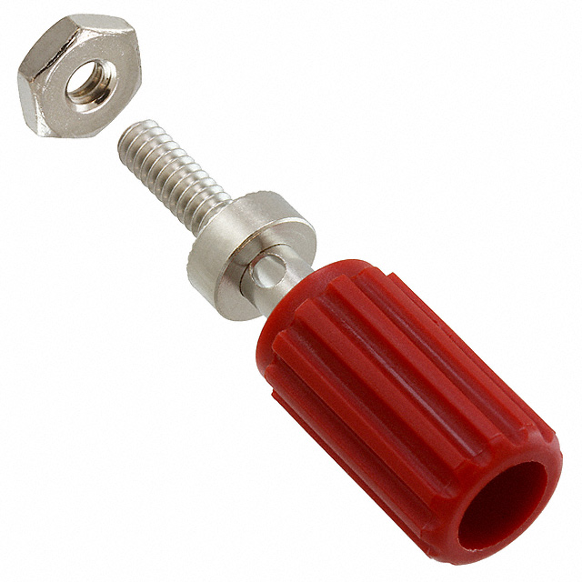 CONN BIND POST KNURLED RED