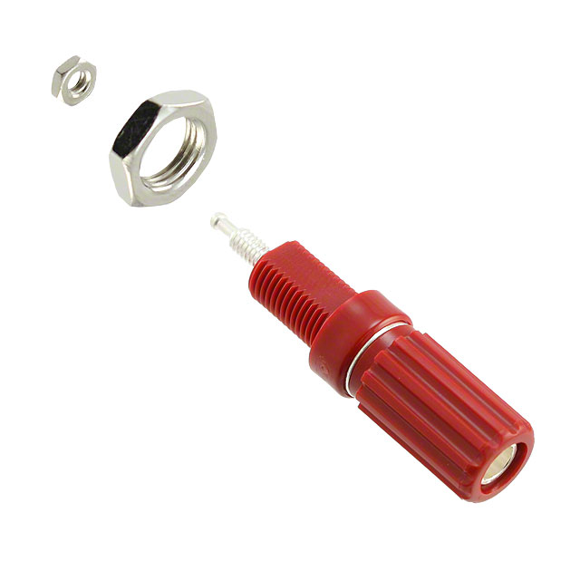 CONN BIND POST KNURLED RED