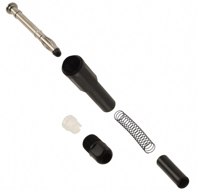 CONN BANANA PLUG SLDRLESS BLACK