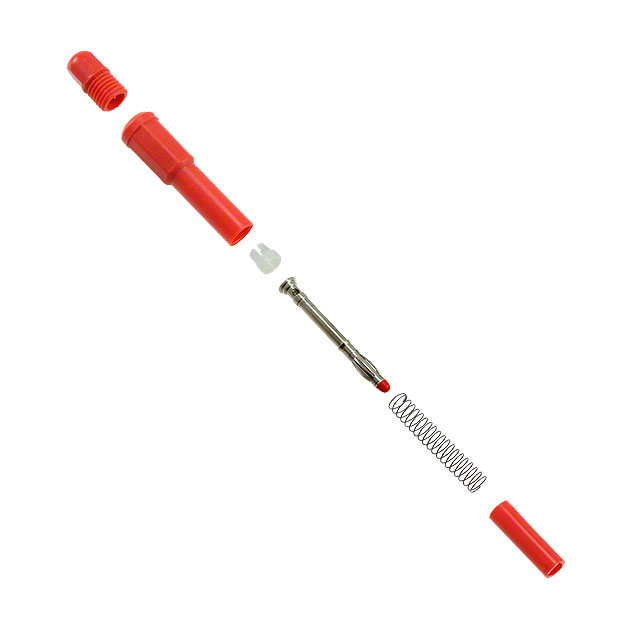 CONN BANANA PLUG SOLDERLESS RED