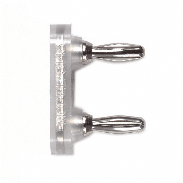 CONN DBL BANANA PLUG SLDR CLEAR