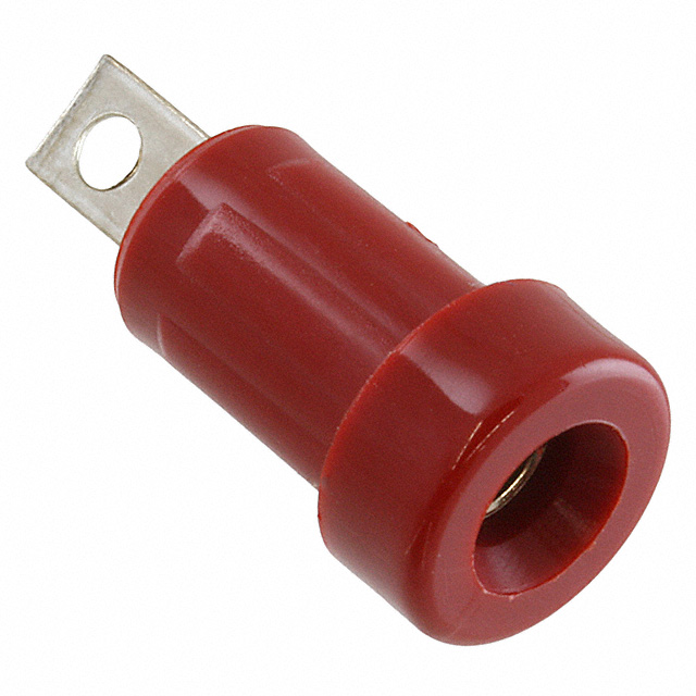 CONN BANANA JACK SOLDER TABS RED