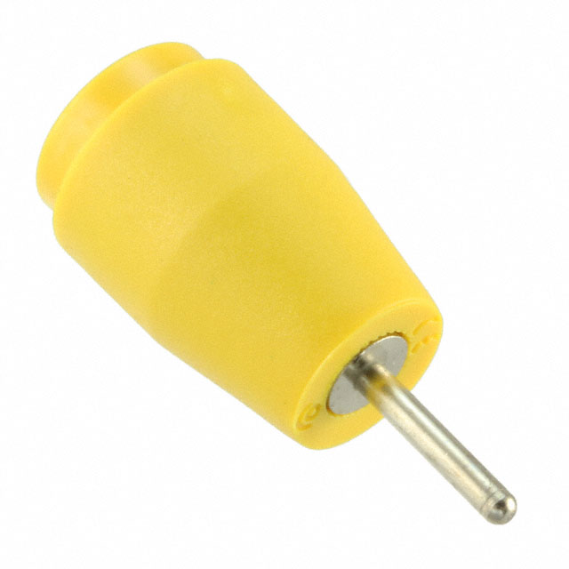 CONN BANANA JACK SOLDER YELLOW