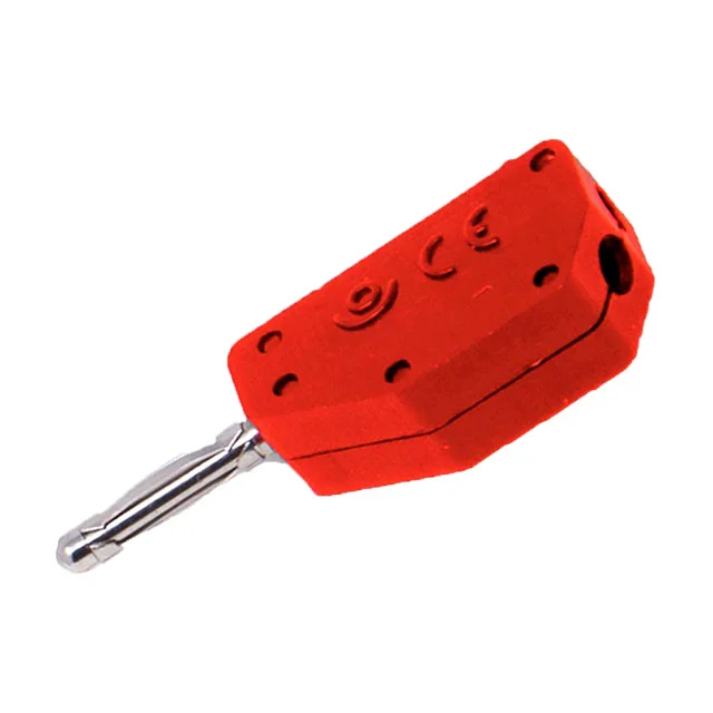 PLUG BANANA 2MM DIY STACK RED