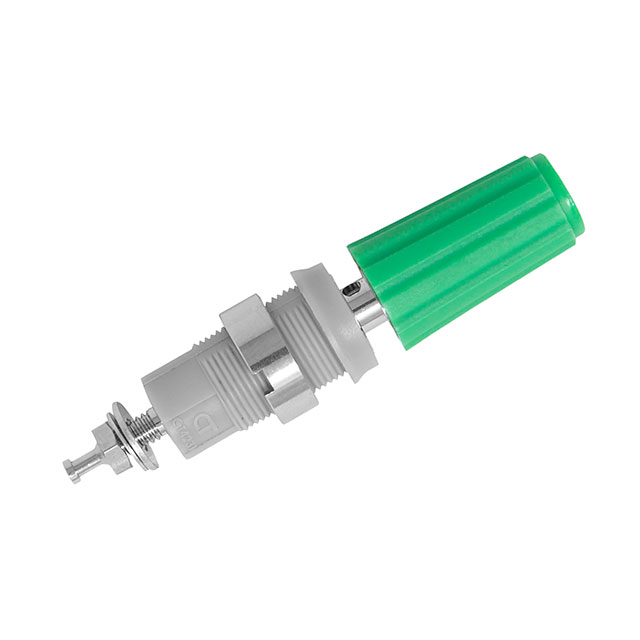 4MM SHEATHED BINDING POST, GREEN