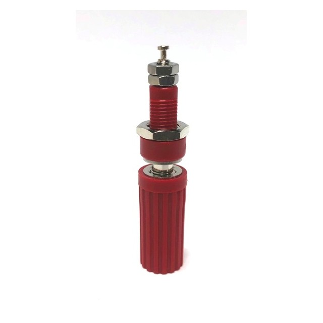 CONN BIND POST KNURLED RED