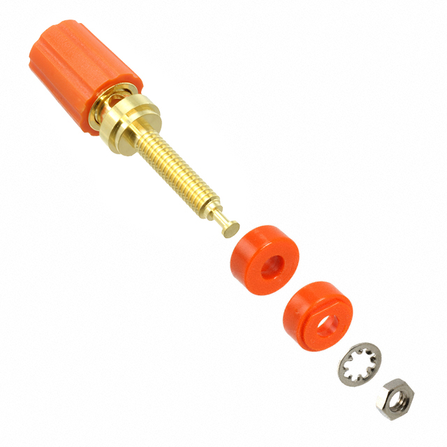 CONN BIND POST KNURLED ORANGE