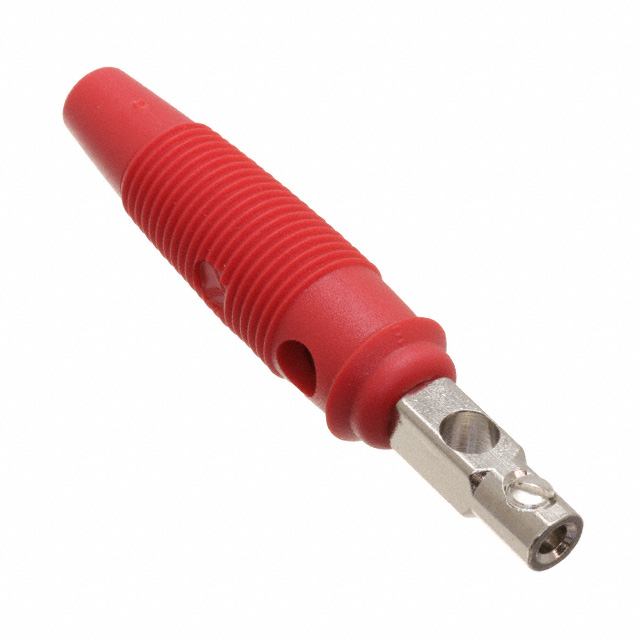 TEST PLUG RED 4MM PIN INSUL SCRE