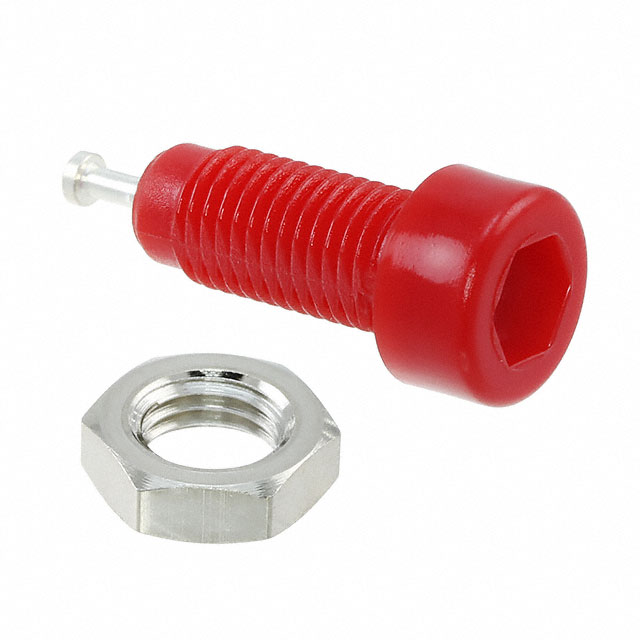 CONN TIP JACK TURRET RED