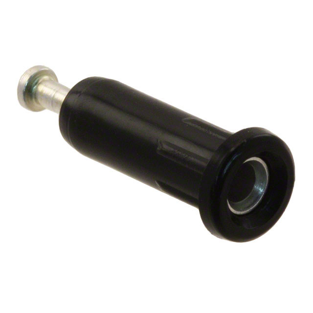 CONN TIP JACK TURRET BLACK