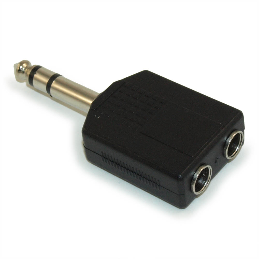1/4 TRS M to Dual 1/4 F Adapter