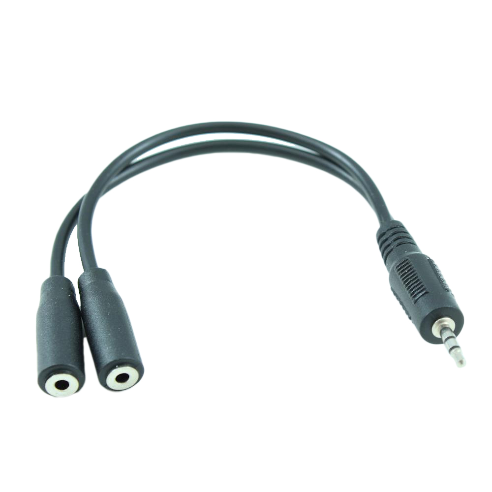 2.5mm TRS Y:1 M to 2 F  ADAPT