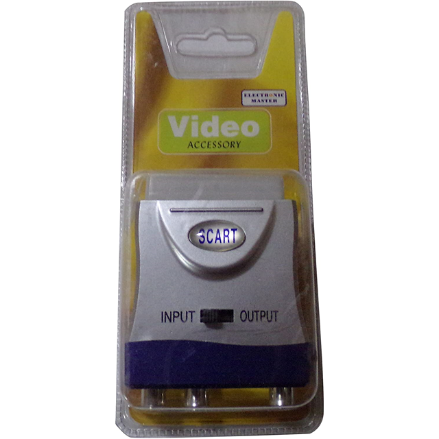 SCART ADAPTOR SCART PLUG TO 3XRC