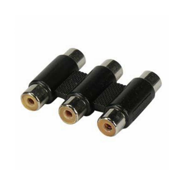 CONN ADPT RCA JACK(3)-JACK(3)
