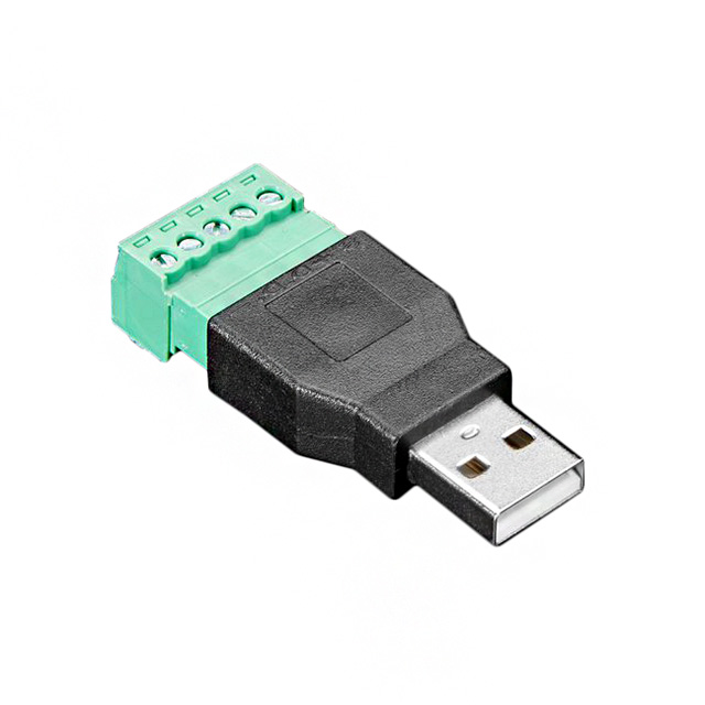 ADAPT USB-A PLG TO TERM BLK 5POS