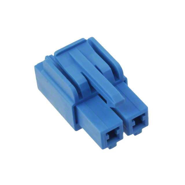 CONN HSG RCPT 2POS 6.20MM BLUE