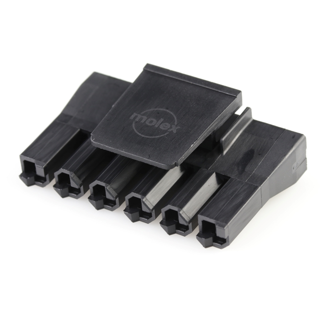 CONN HSG RCPT 6POS 7.50MM BLACK