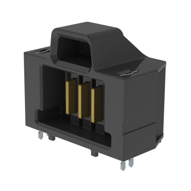 CONN HDR 3POS 2.00MM R/A SLDR