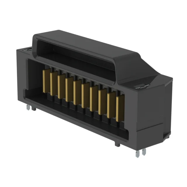 CONN HDR 10POS 2.00MM R/A SLDR