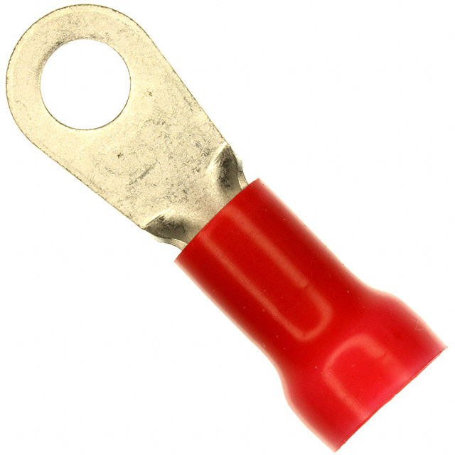 CONN RING CIRC 8AWG #1/4 CRIMP