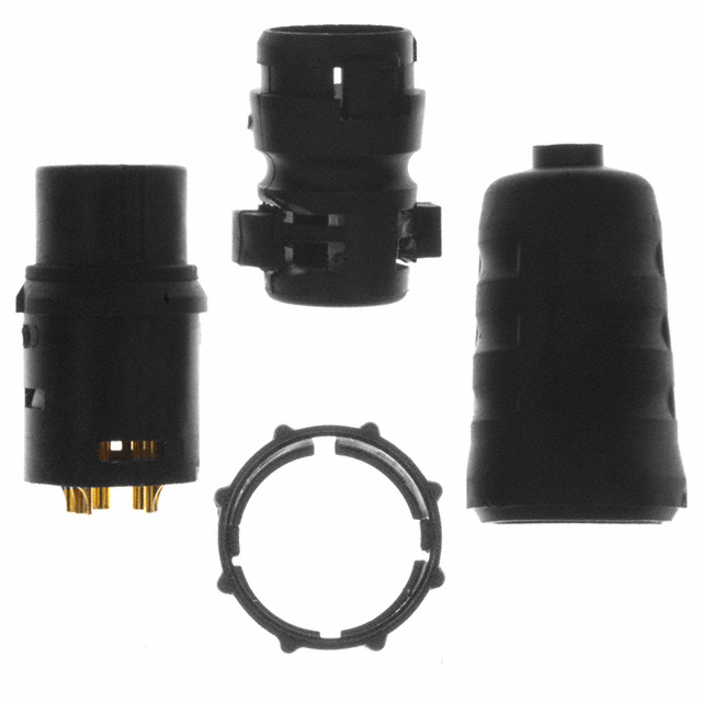 CONN PLUG MALE 5P GOLD SLDR CUP