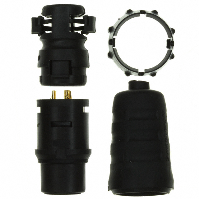 CONN PLUG FMALE 3P GOLD SLDR CUP