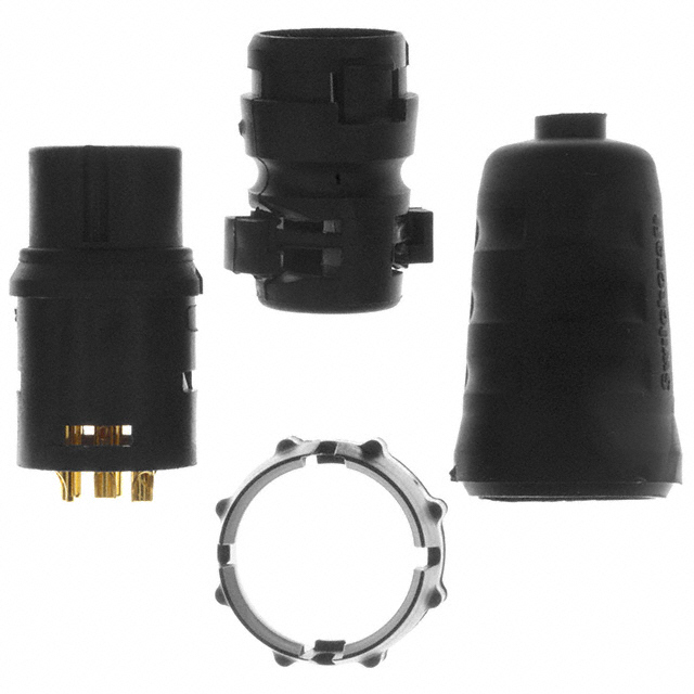 CONN PLUG MALE 6P GOLD SLDR CUP