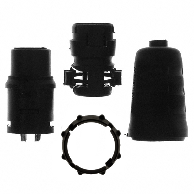 CONN PLUG FMALE 4P GOLD SLDR CUP