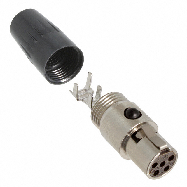 CONN PLUG FMALE MINI XLR 5P SLDR