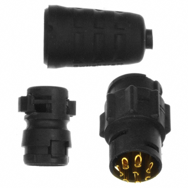 CONN RCPT MALE 8P GOLD SLDR CUP