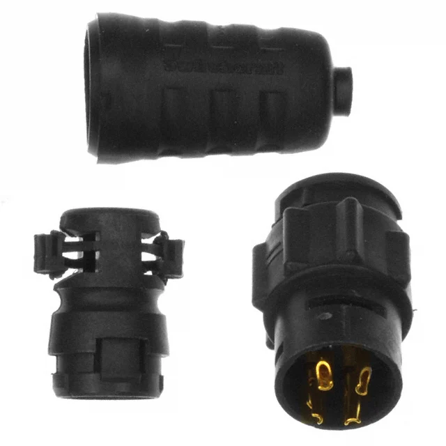 CONN RCPT FMALE 4P GOLD SLDR CUP