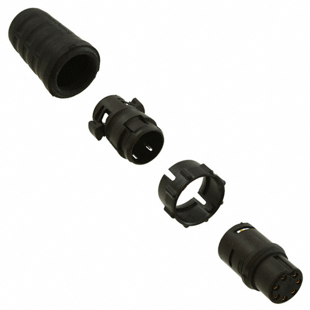 CONN PLUG FMALE 7P GOLD SLDR CUP