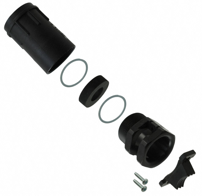 CONN BACKSH W/CLMP SZ24 BLK PG29