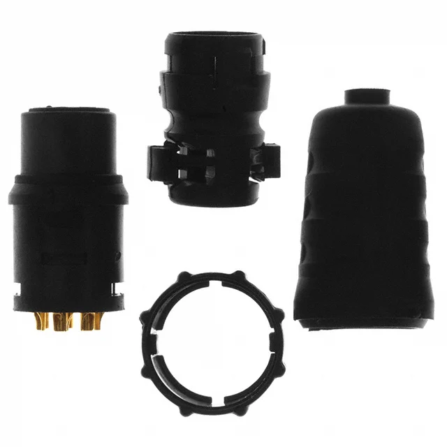 CONN PLUG FMALE 8P GOLD SLDR CUP