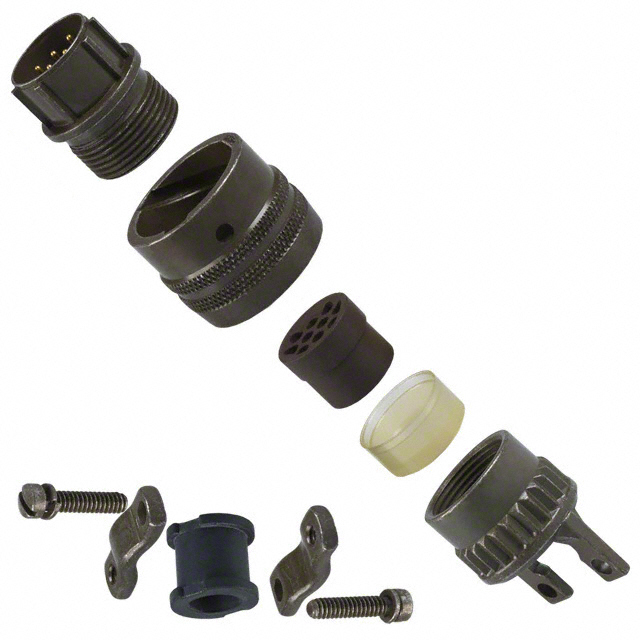 CONN PLUG MALE 10P GOLD SLDR CUP