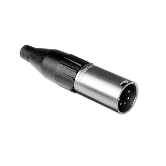 CONN RCPT MALE XLR 5P SOLDER CUP