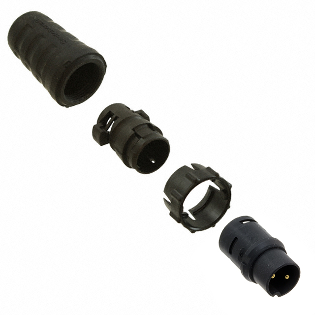 CONN PLUG MALE 2P GOLD SLDR CUP