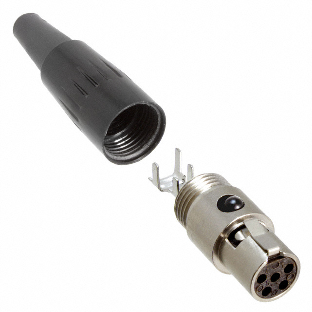 CONN PLUG FMALE MINI XLR 5P SLDR