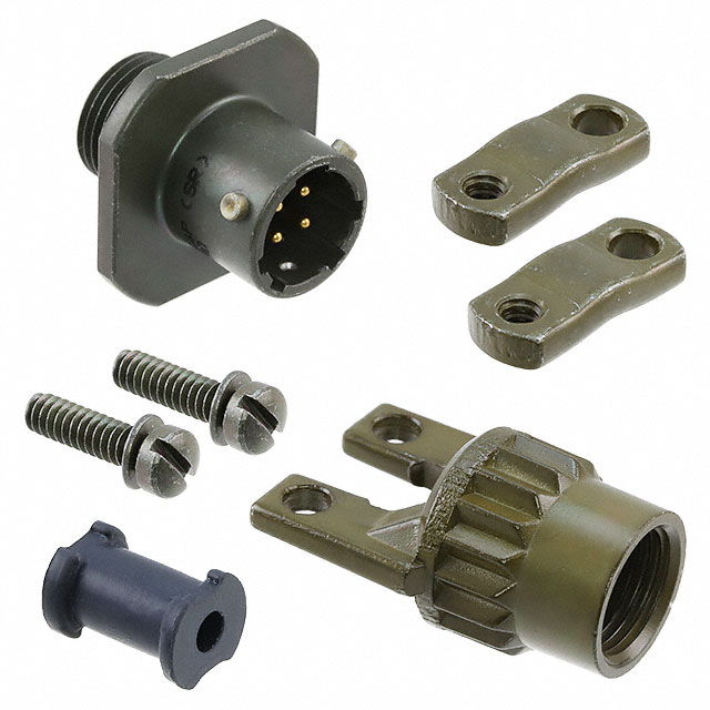 CONN RCPT MALE 4P GOLD SLDR CUP