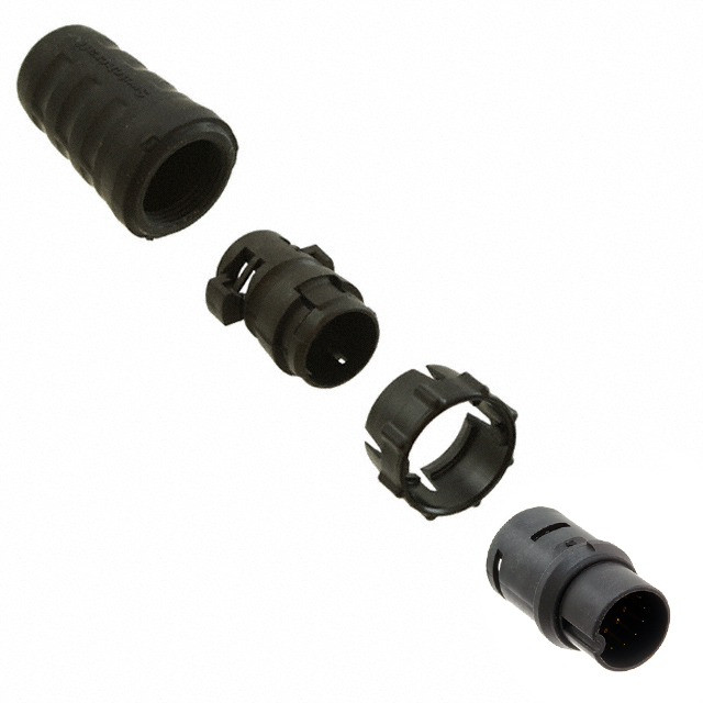 CONN PLUG MALE 12P GOLD SLDR CUP