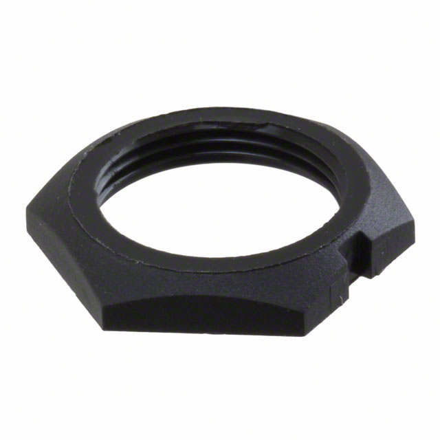 CONN HEX NUT BLACK