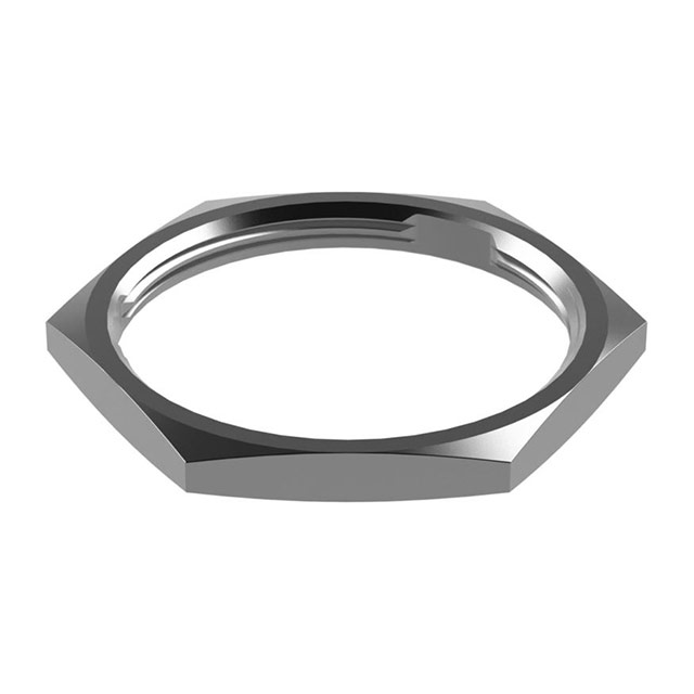 CONN HEX NUT 18 SILVER