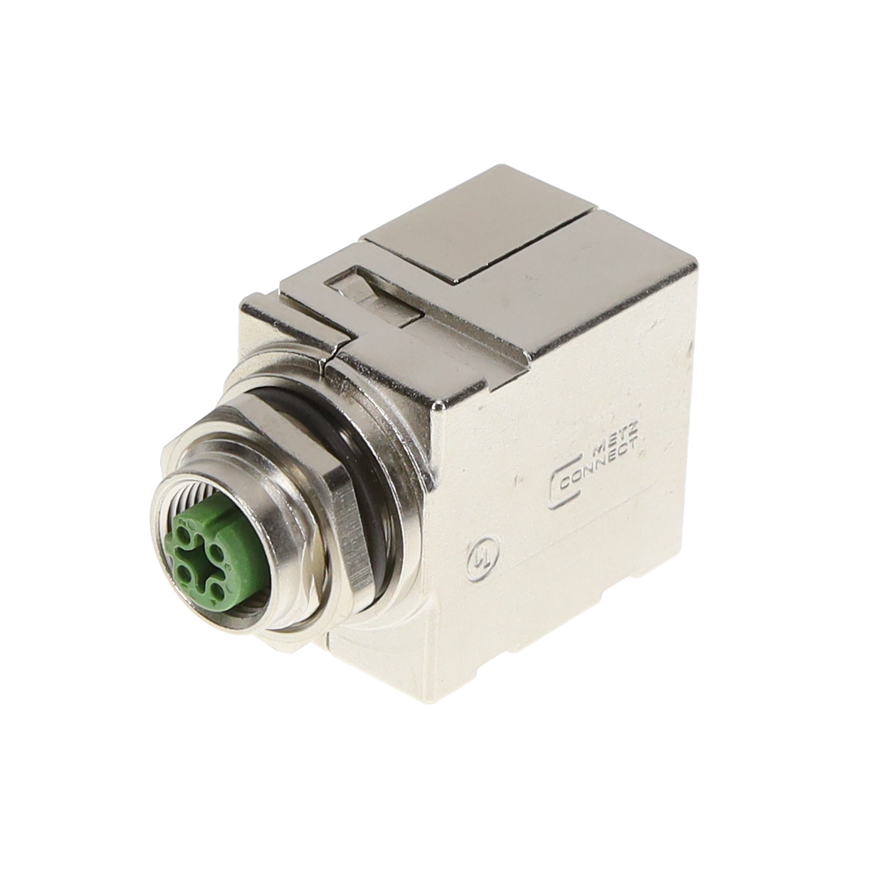 M12 D-CODE TO RJ45, PANEL FEED T