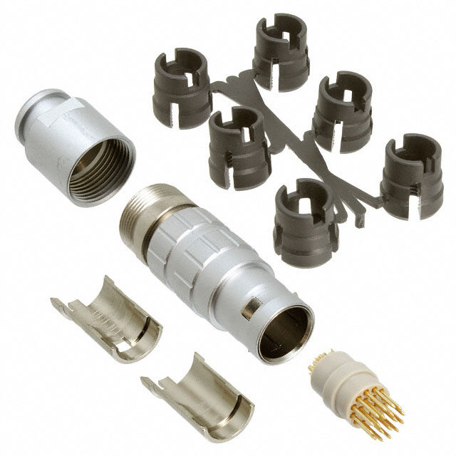 CONN PLUG MALE 16P GOLD SLDR CUP