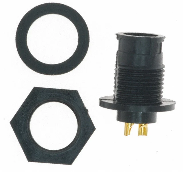 CONN RCPT FMALE 2P GOLD SLDR CUP