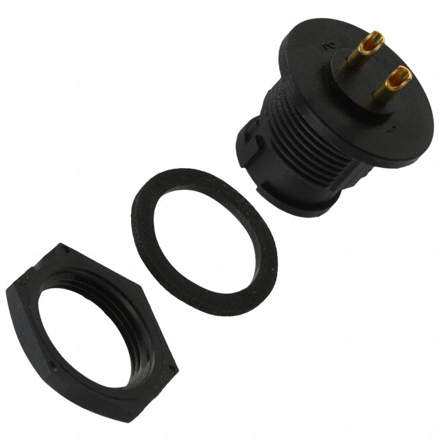 CONN RCPT FMALE 2P GOLD SLDR CUP